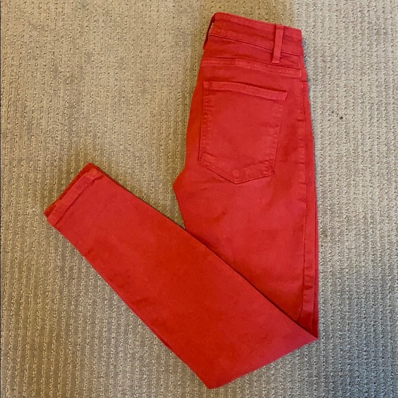 EUC American Apparel Red Jeans Size 25 - Picture 1 of 6
